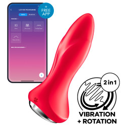 Satisfyer Plug vibrant connecté Rotator 1 Satisfyer 10 x 4cm Rouge